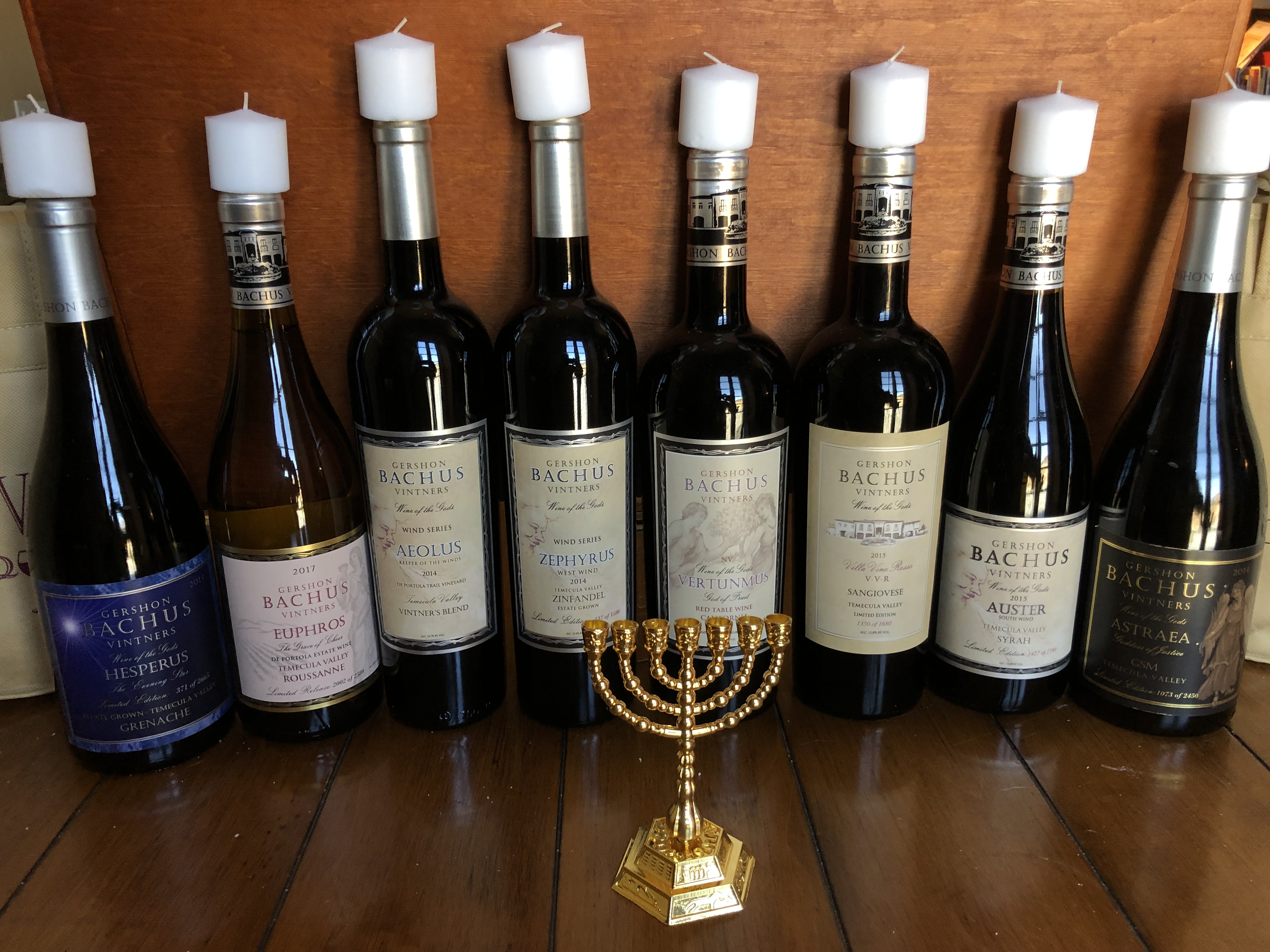 Gershon Bachus Vintners, Temecula, CA launches "HANUKKAH 8" Kosher